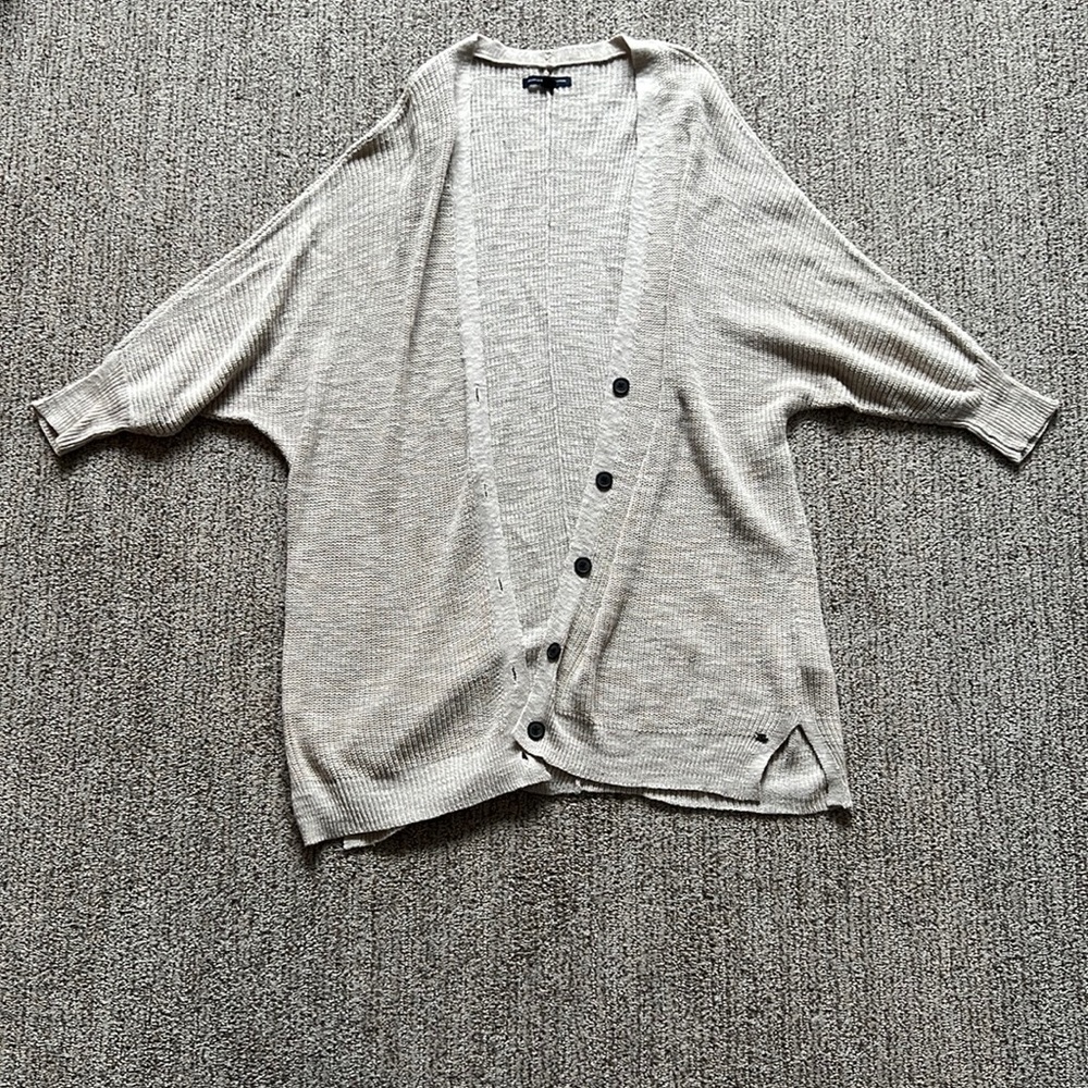 American Eagle cardigan, tan, size M.